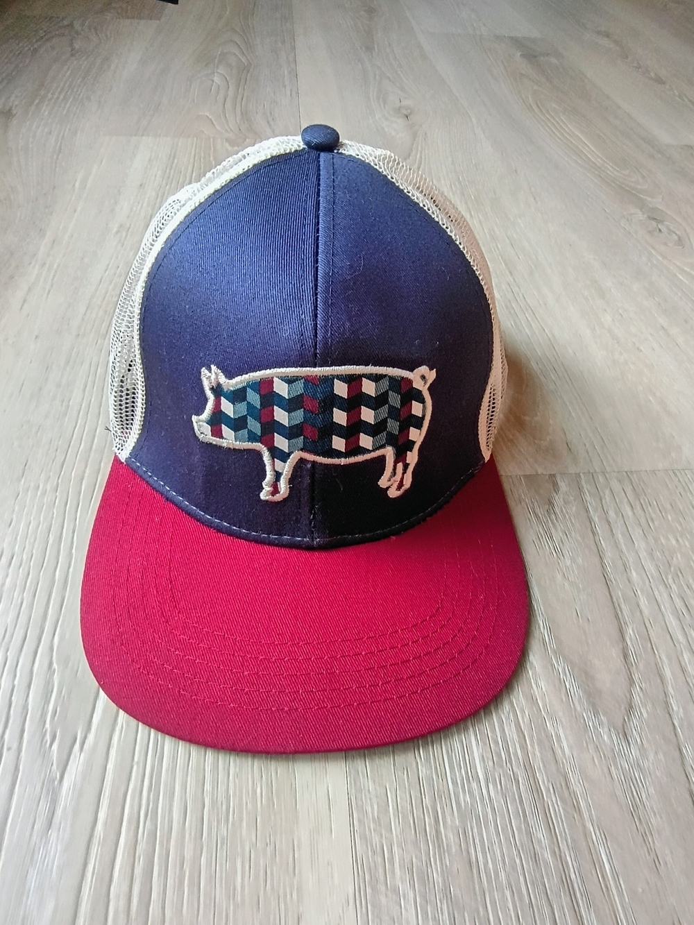 Kine Deer Lovin It Pig Trucker Hat Americana Farm Ranch Livestock Snapback